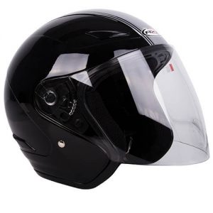 Black Silver RXT Metro Retro Helment